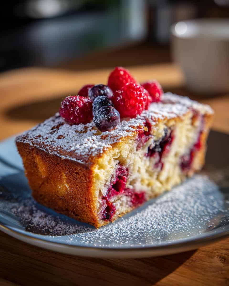 Zitronenkuchen vom Blech beerige Kokosraspel - detail 3