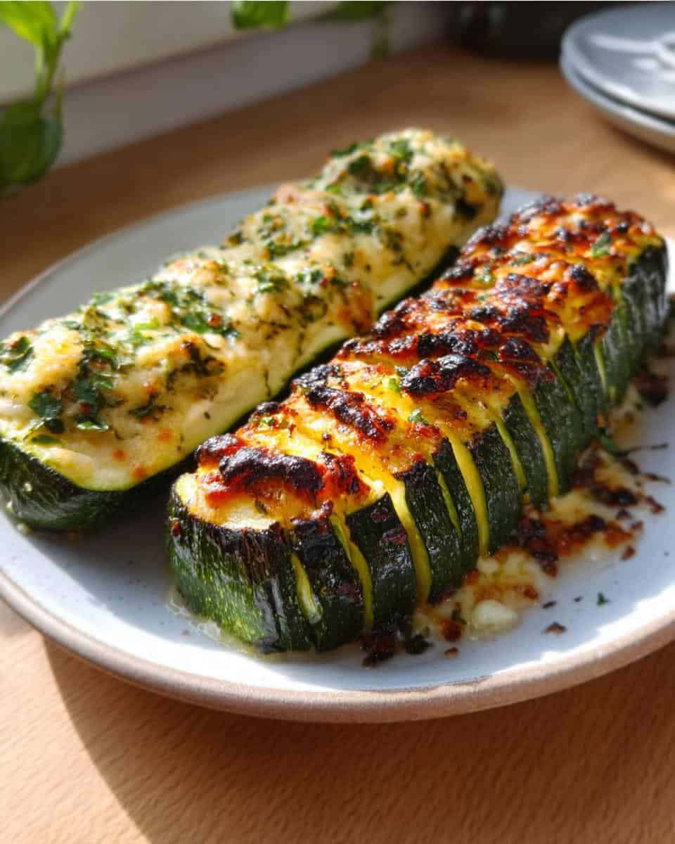 Zweierlei Hasselback Zucchini Genuss - detail 1