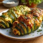 Zweierlei Hasselback Zucchini Genuss