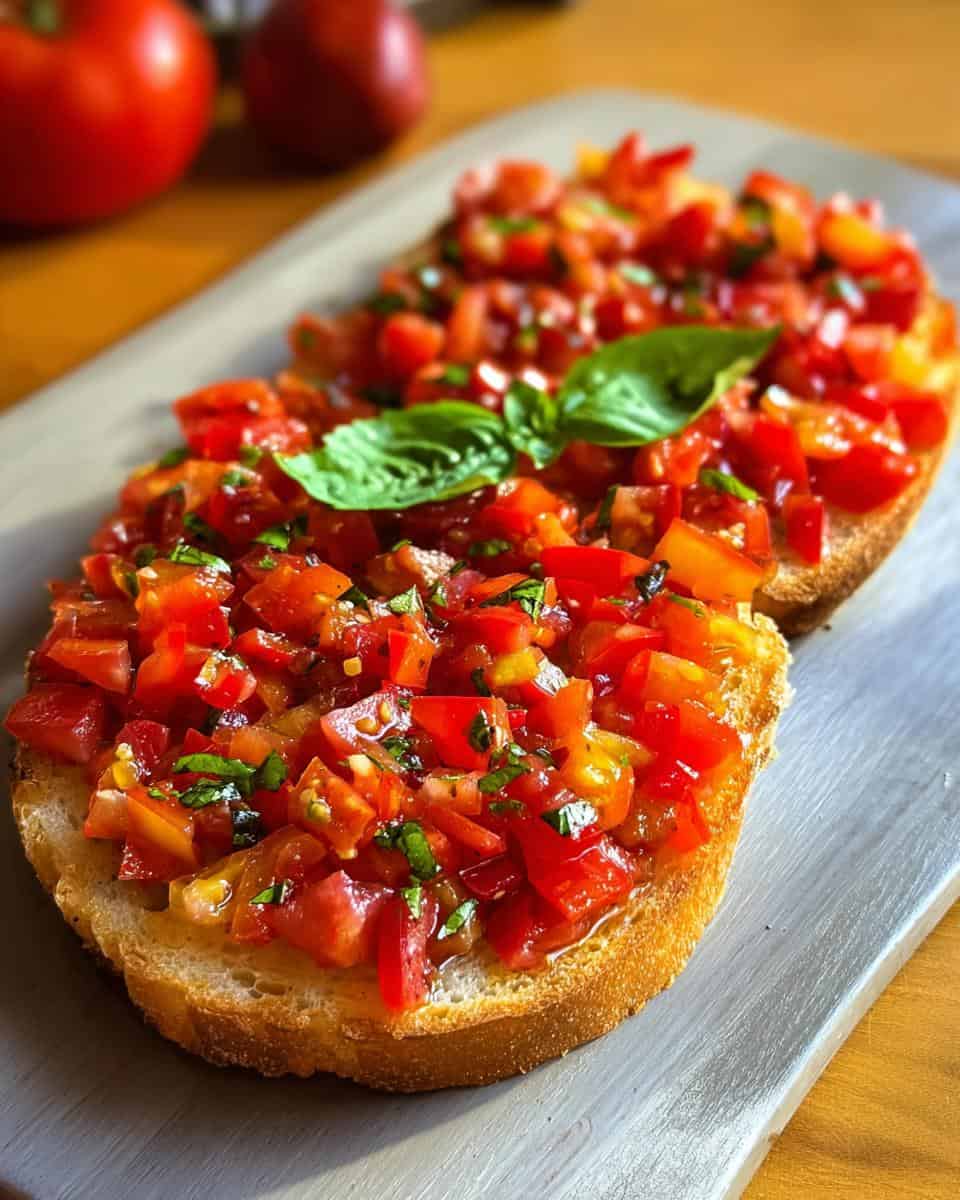 Bruschetta mit Tomaten - detail 1