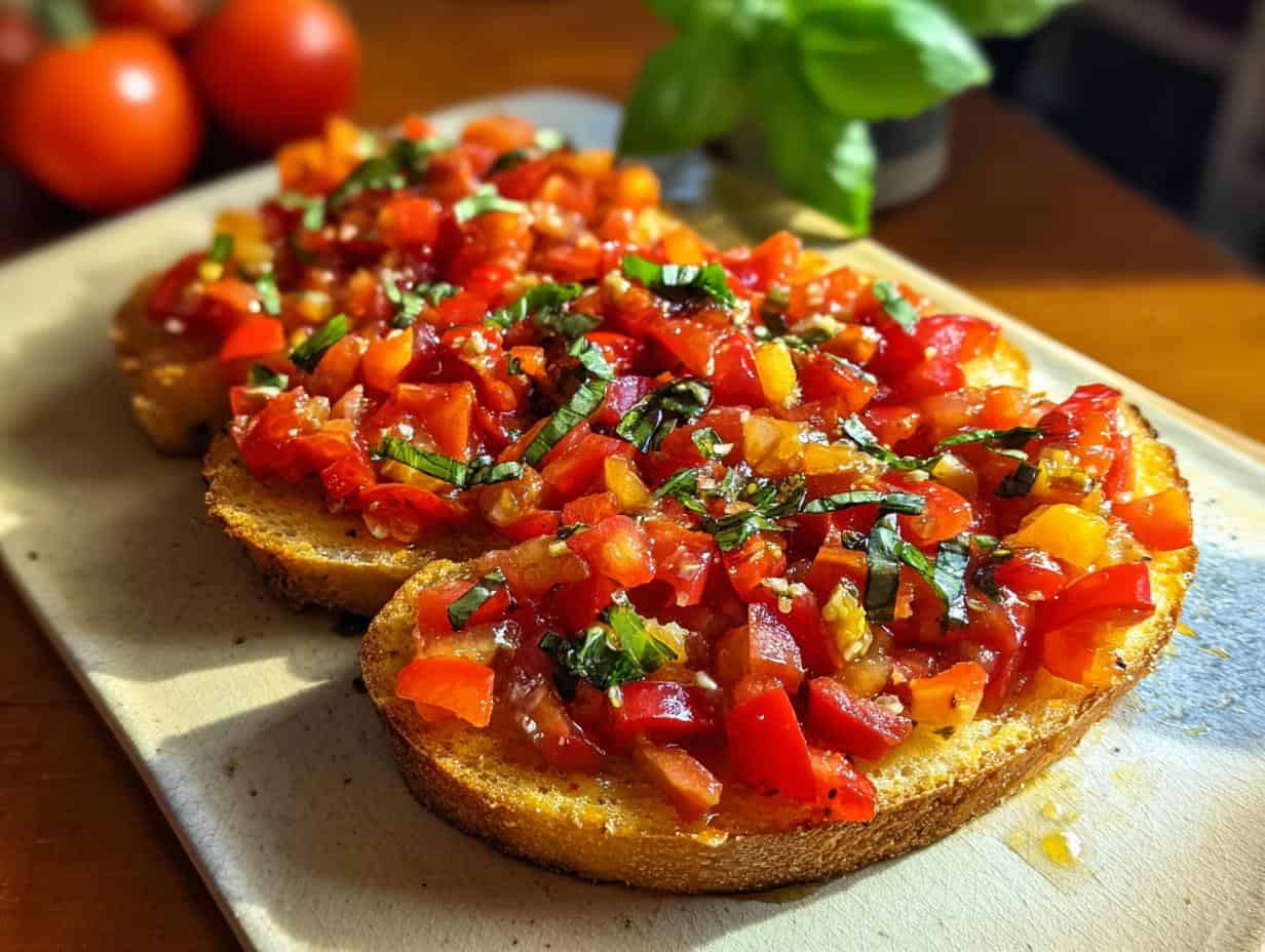 Bruschetta mit Tomaten: 1 Trick für den Hammer Geschmack