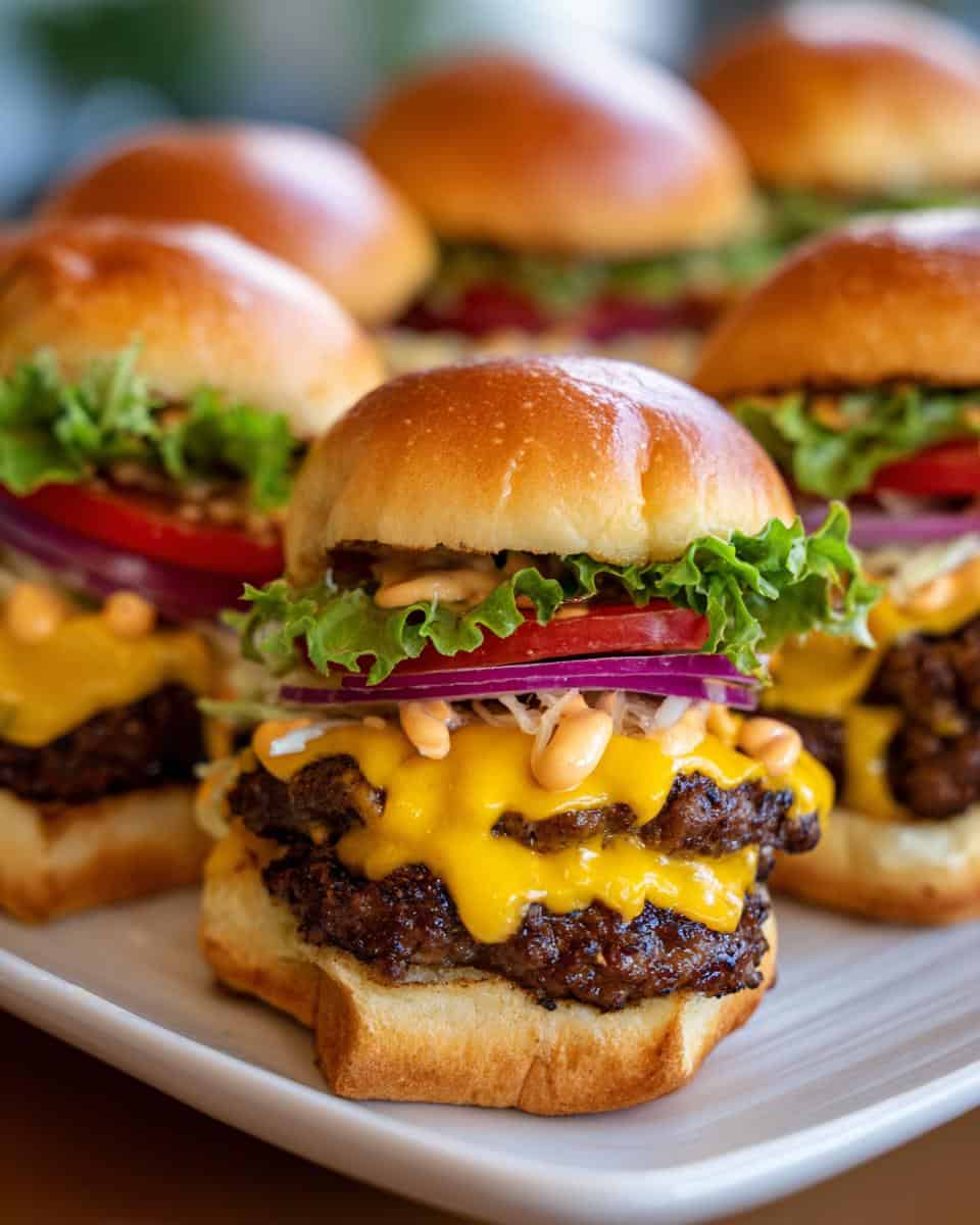 Cheeseburger Sliders mit scharfer Mayo - detail 1