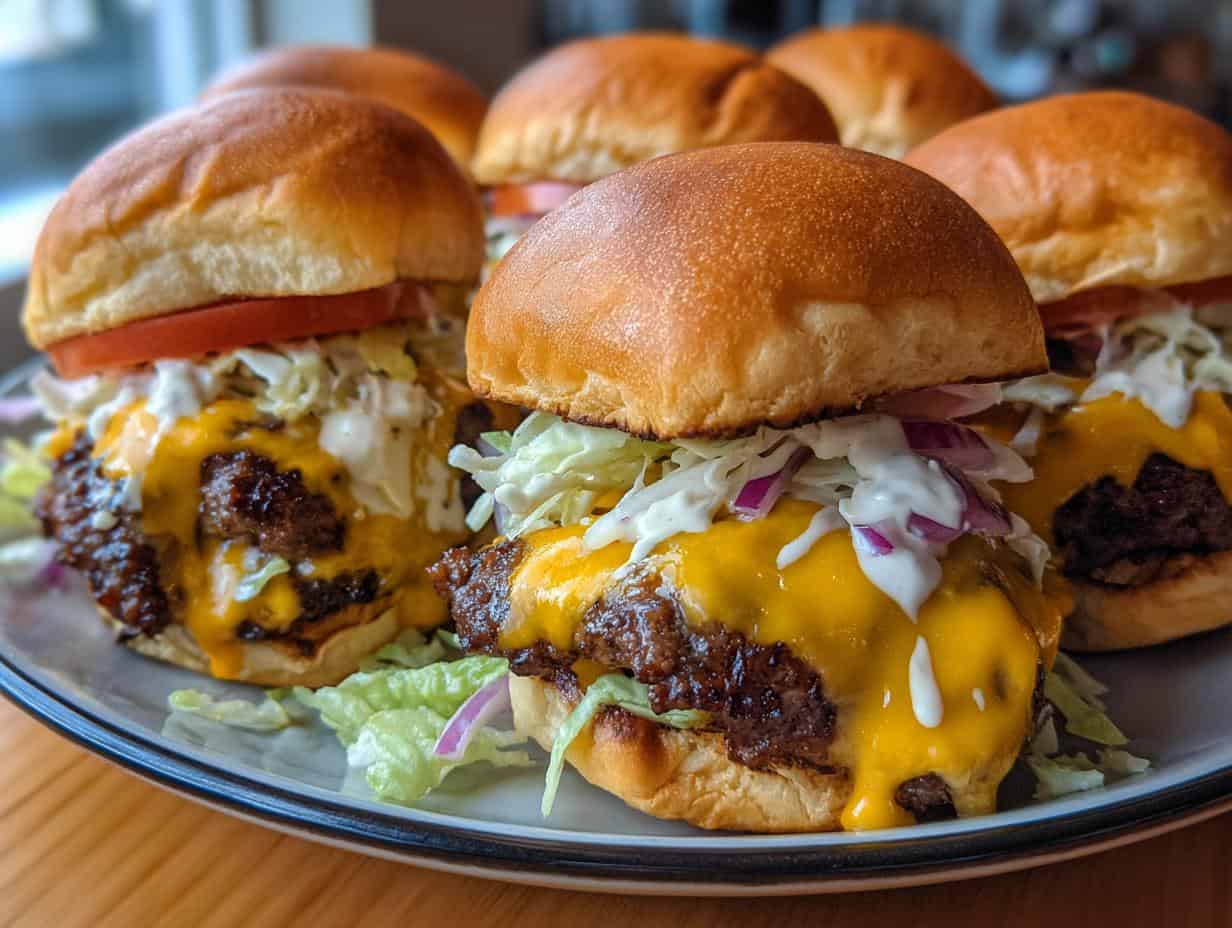 Cheeseburger Sliders: Genial Scharf in unter 20 Min