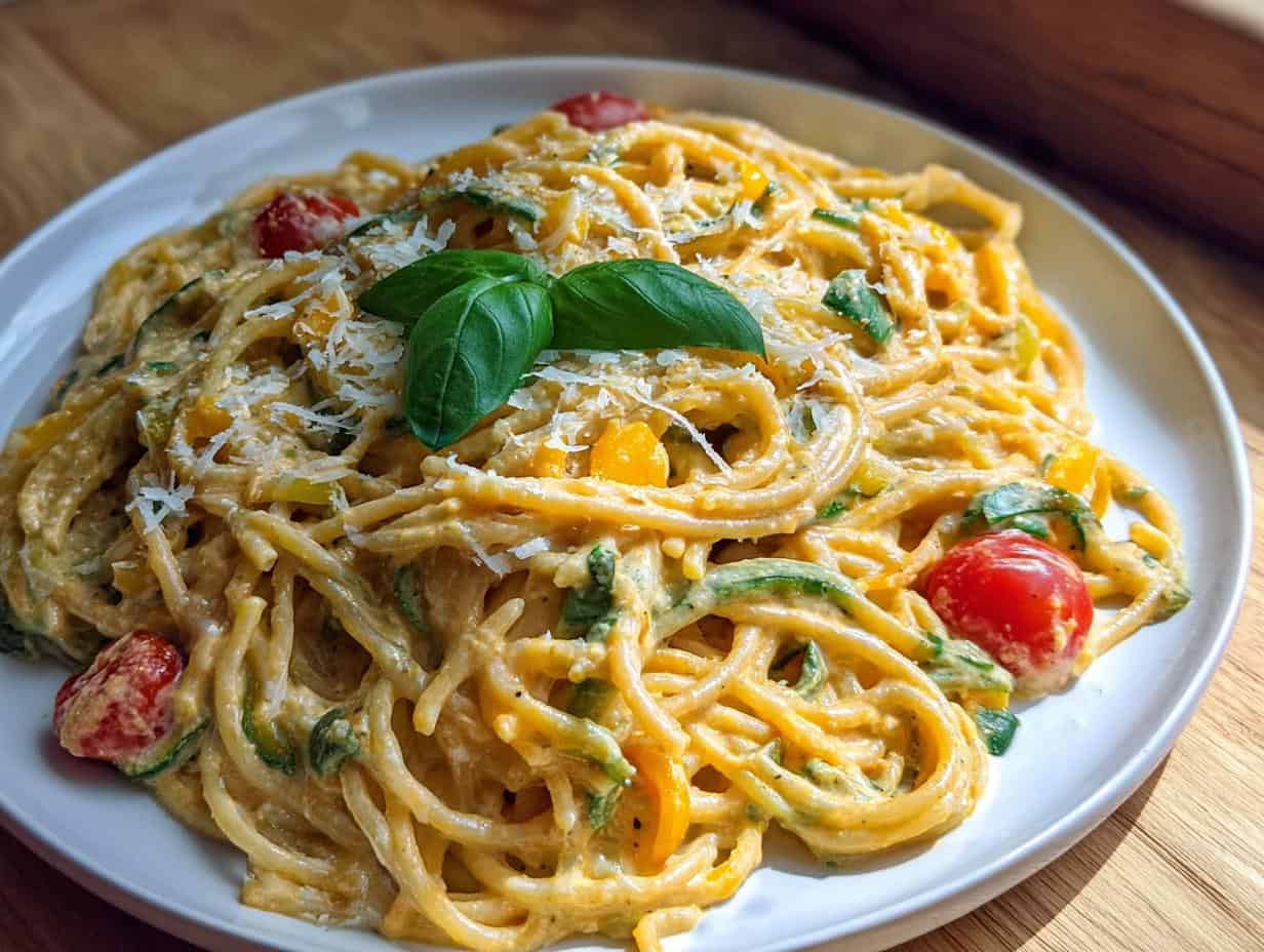 Cremige Gemüsepasta: 25 Min. gegen den Hunger!