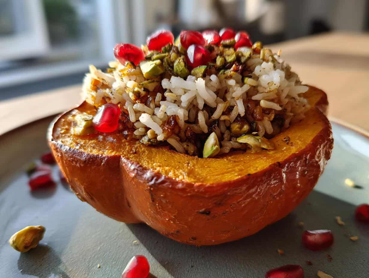 Gefüllter Ofenkürbis: 1 Trick macht ihn unfassbar Lecker