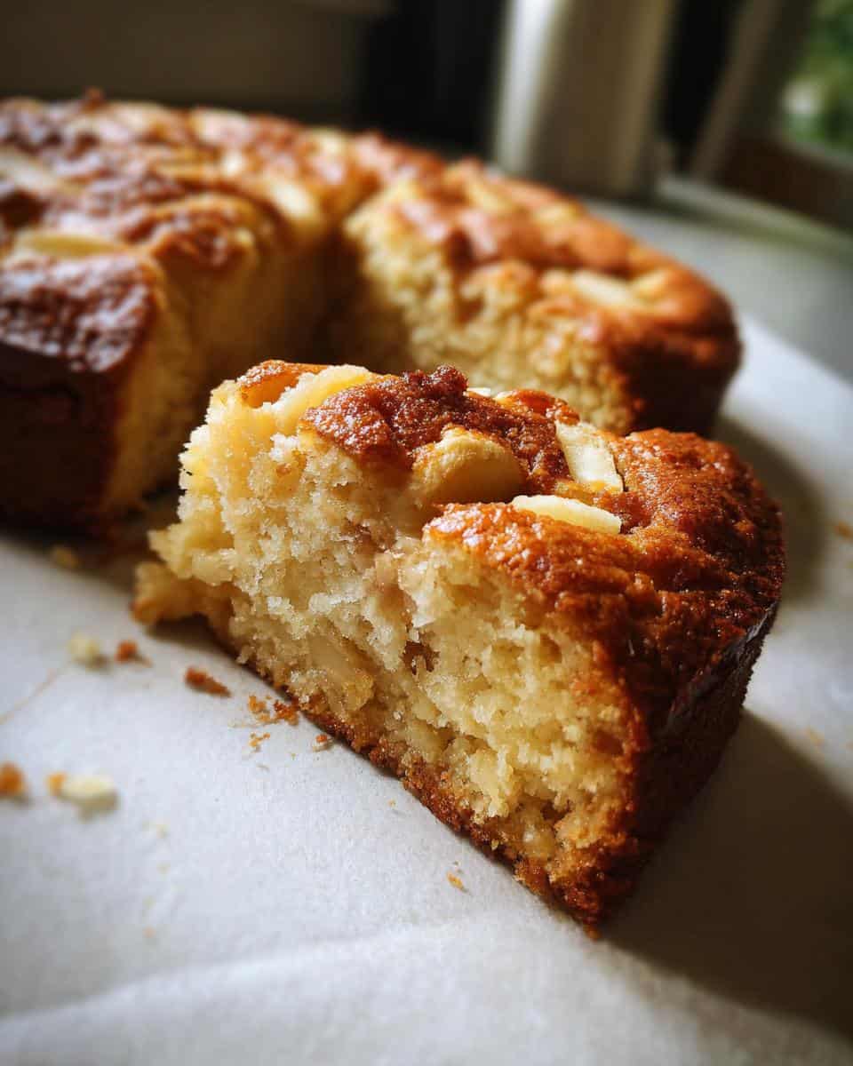 Glutenfreier Apfelkuchen mit Mandelmehl ohne Zucker - detail 2