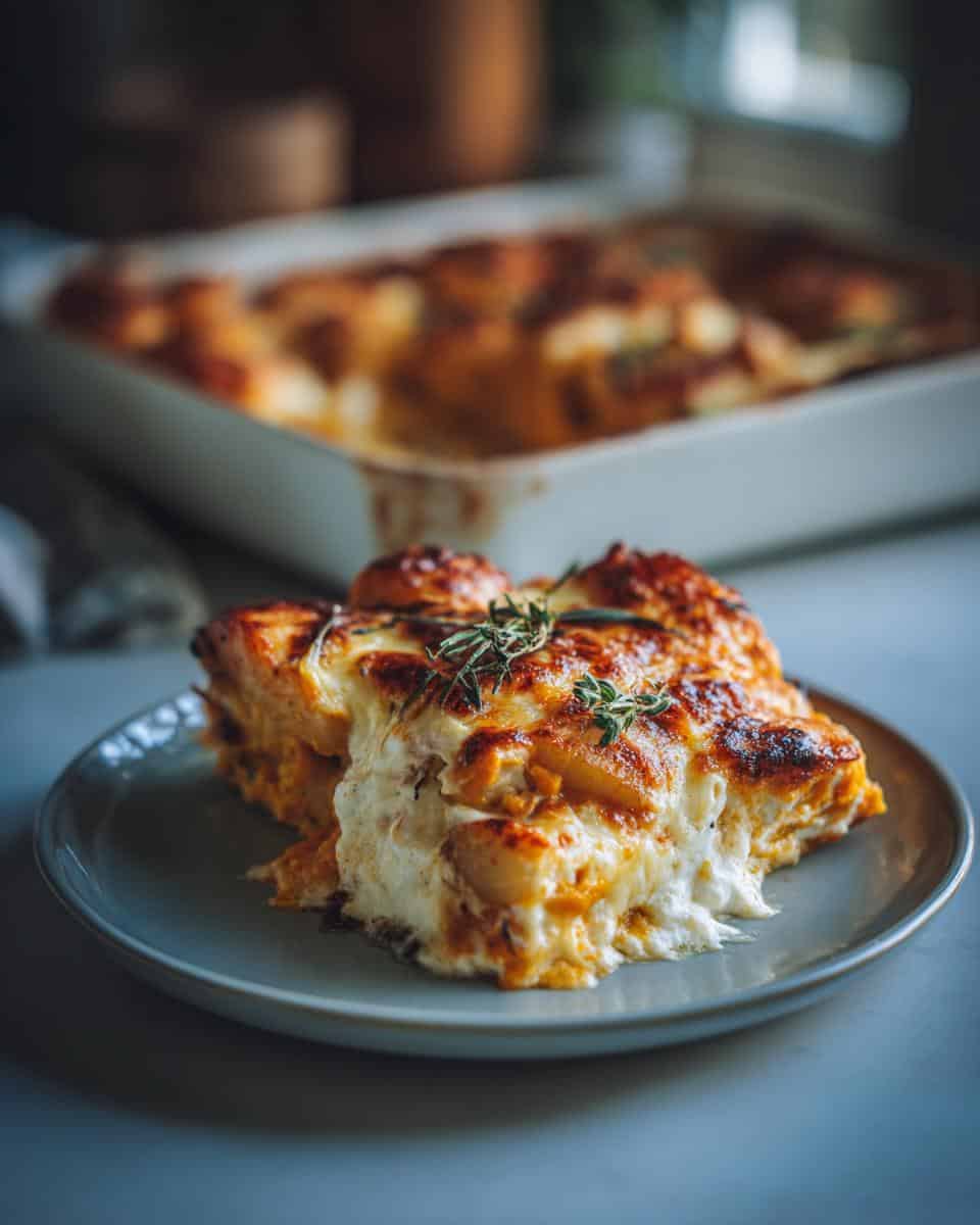 Gnocchi Kürbis Auflauf mit Mozzarella - detail 1