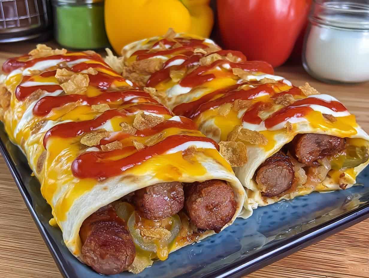 Geniale 15 Min. Hot Dog Wraps – So Lecker