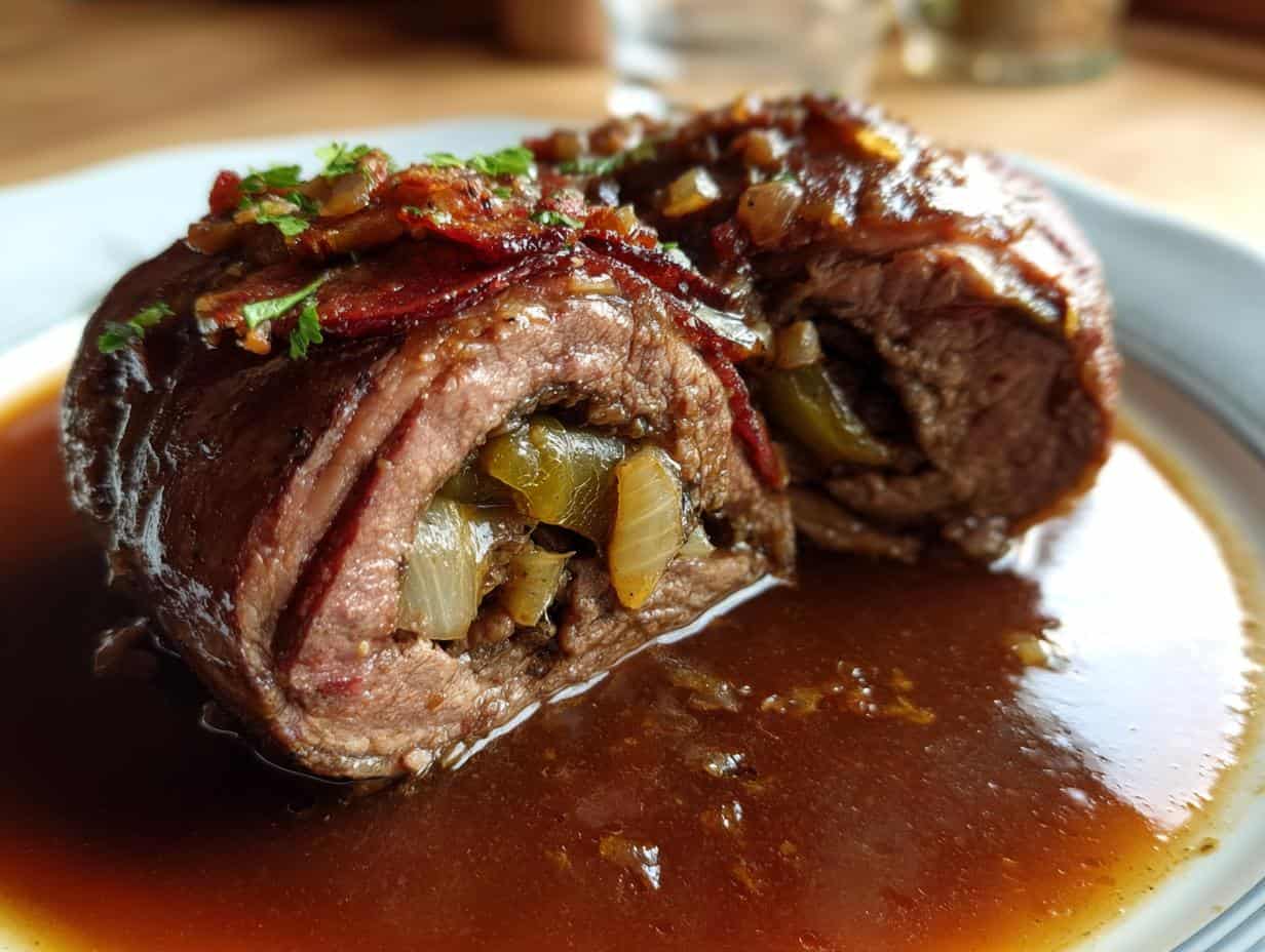 Omas grauslich leckere Klassische Rinderrouladen – Rezept