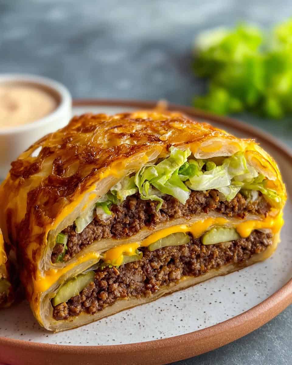 Knusprige Zwiebelrolle Big Mac Style selber machen - detail 1