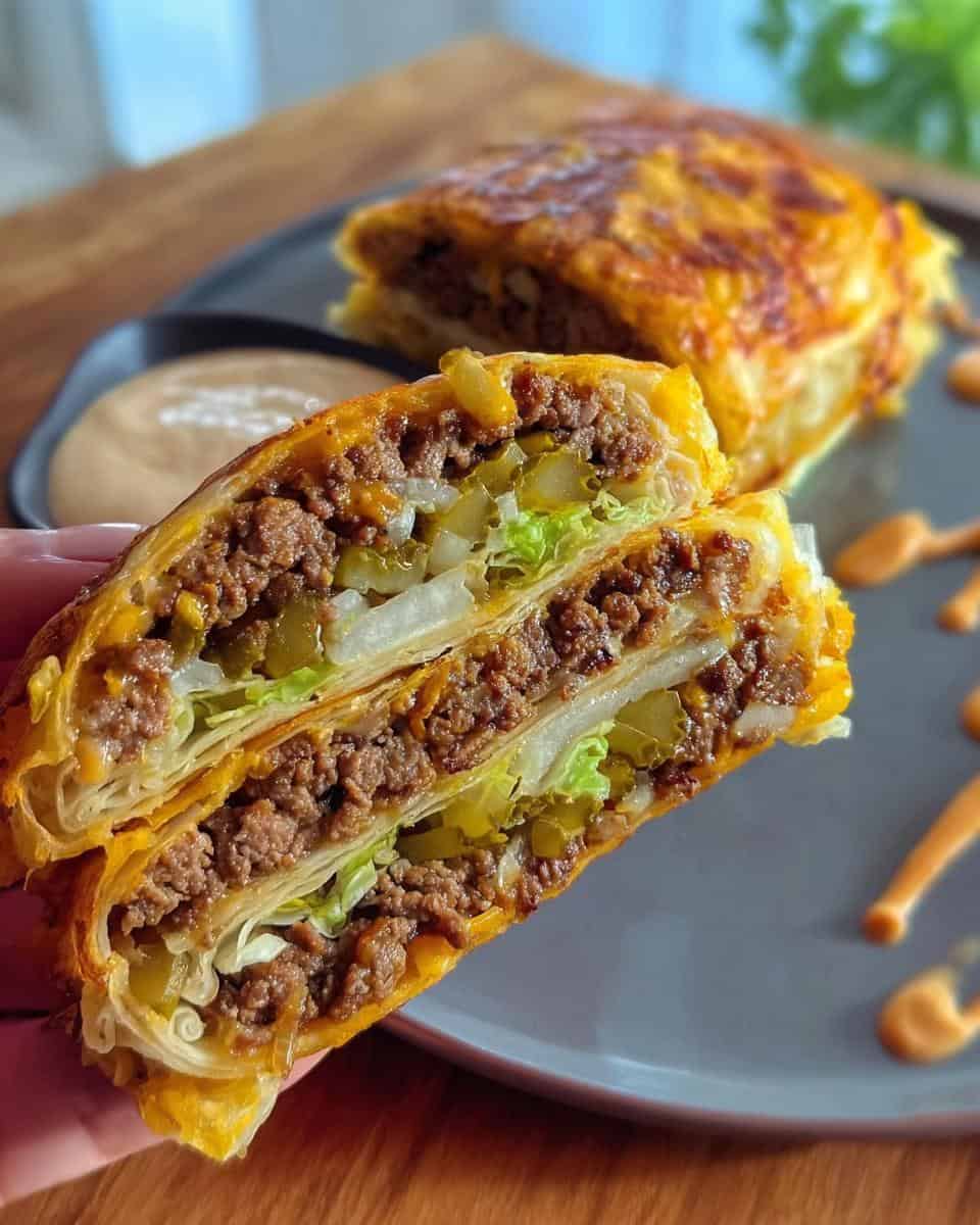 Knusprige Zwiebelrolle Big Mac Style selber machen - detail 2