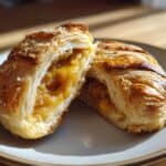 Kürbistaschen mit Blätterteig Camembert