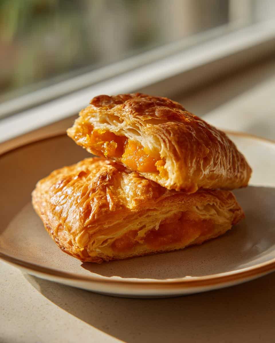 Kürbistaschen mit Blätterteig Camembert - detail 3