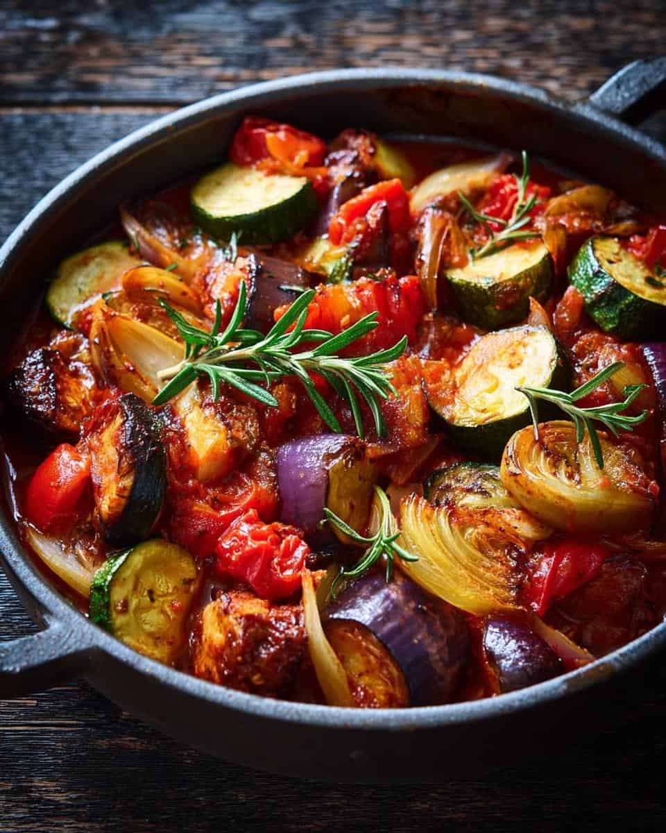 Mediterraner Gemüseeintopf mit Rosmarin einfach selber machen - detail 1