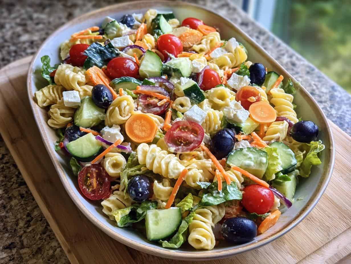 Unerwartet Lecker: Mediterraner Nudelsalat in 20 Minuten