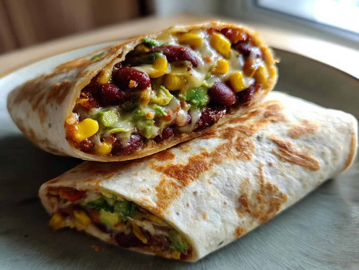 Verdammt leckere Mexikanische Wraps vegetarisch in 30 Min