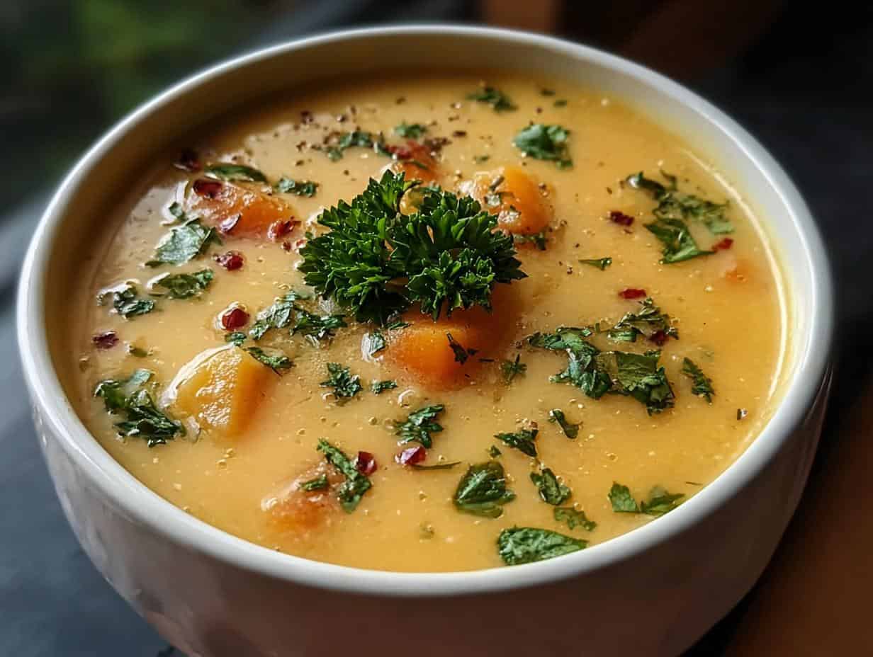 Einfaches Samtige Möhren Kartoffel Suppe Rezept! Herrlich