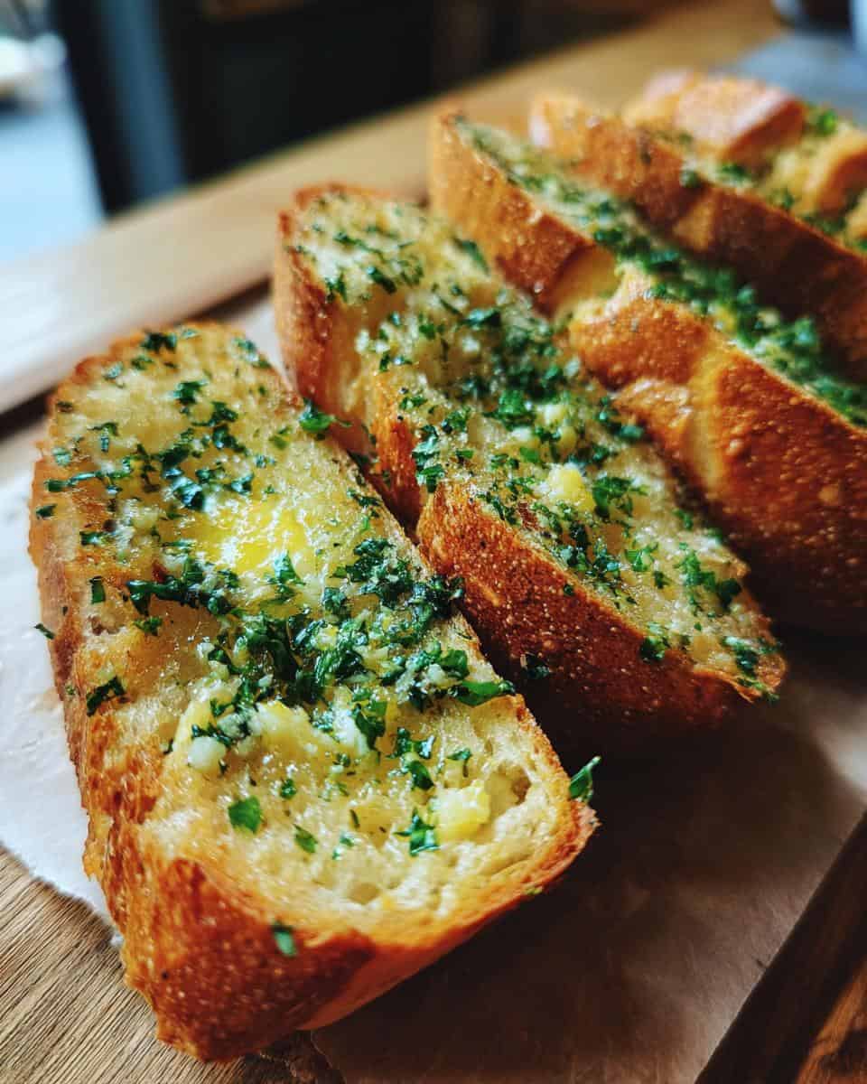 Schnelle Knoblauchstangen mit Butter - detail 2