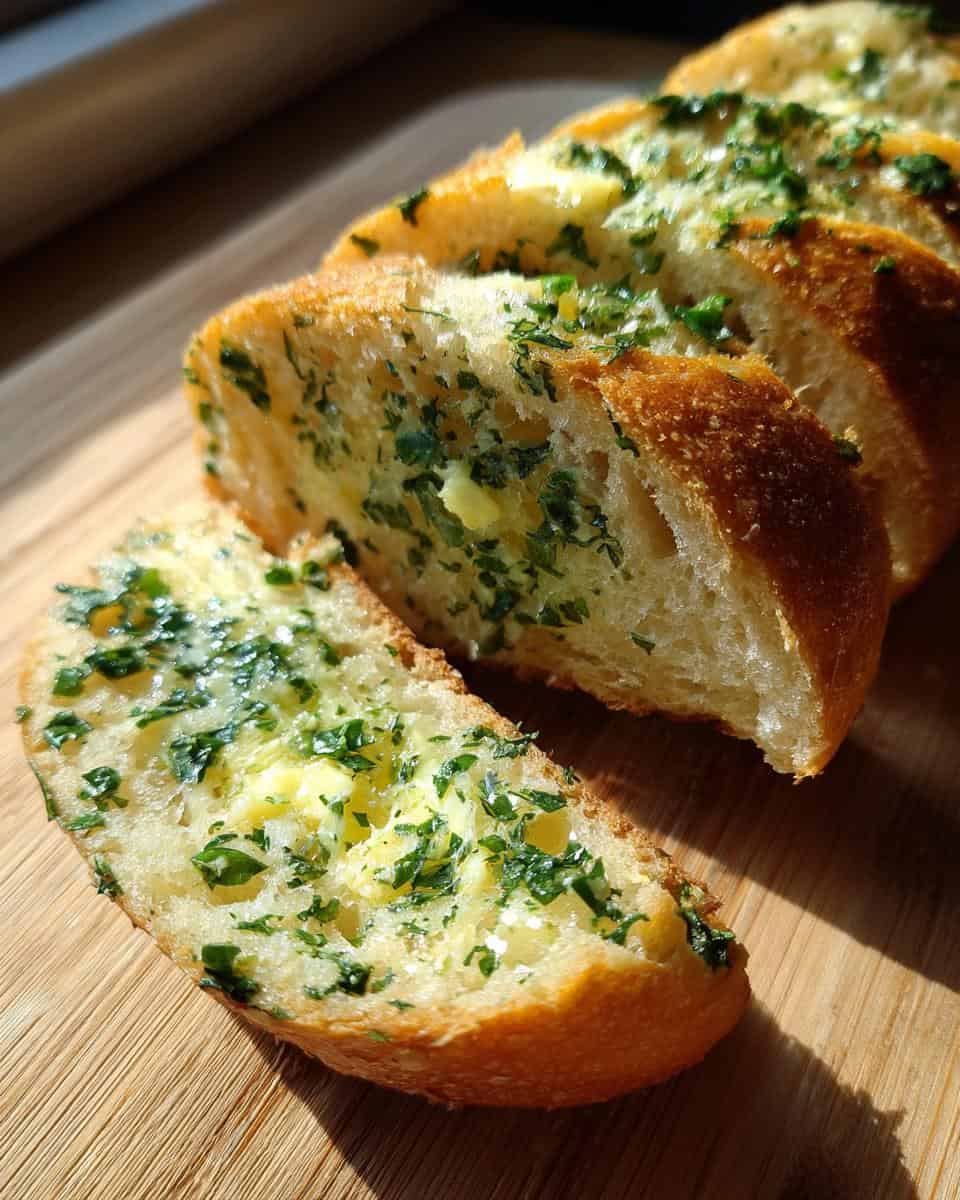 Schnelle Knoblauchstangen mit Butter - detail 3