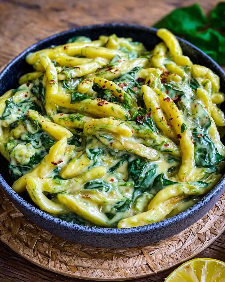 Schupfnudeln in Spinat-Käse-Sauce - detail 1