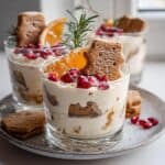 Spekulatiuscreme mit Orange im Glas