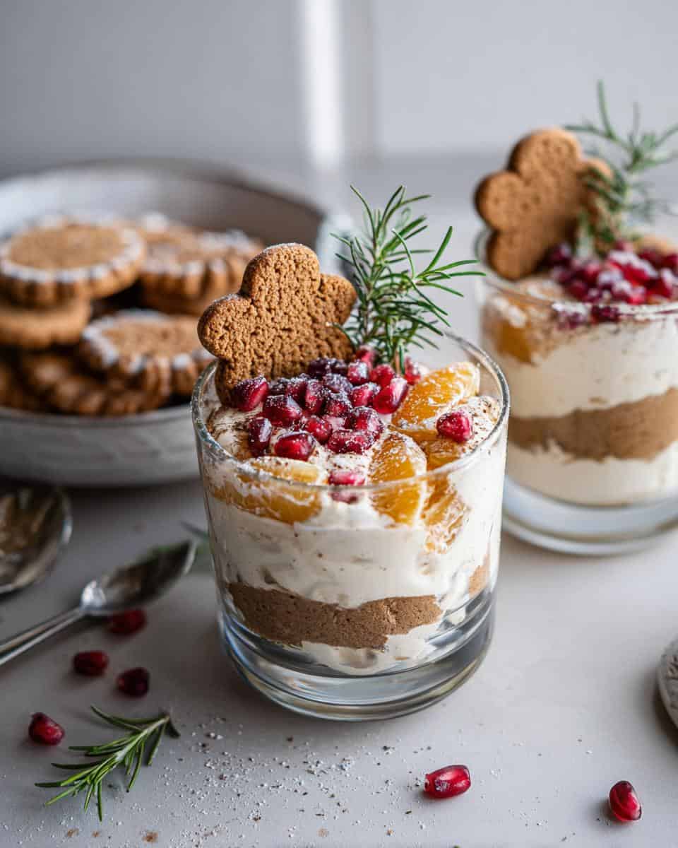 Spekulatiuscreme mit Orange im Glas - detail 2