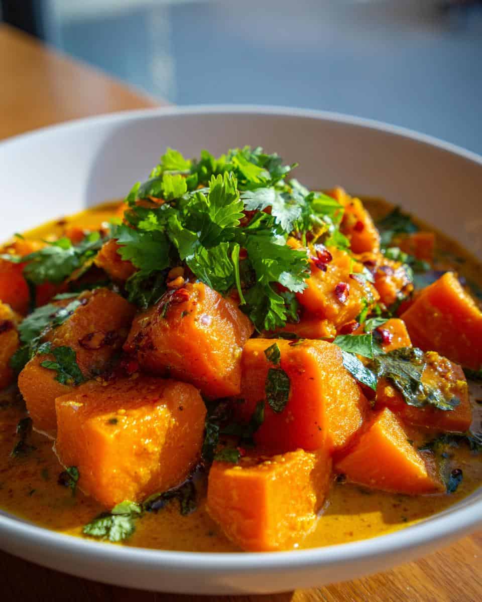 Thailändisches Kürbis Curry Rezept einfach und schnell - detail 2