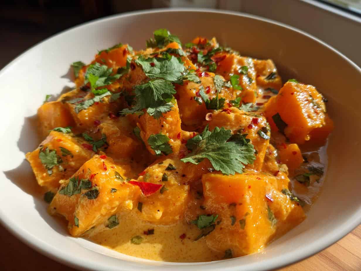 Verblüffend: Thailändisches Kürbis Curry Rezept in 10 Min