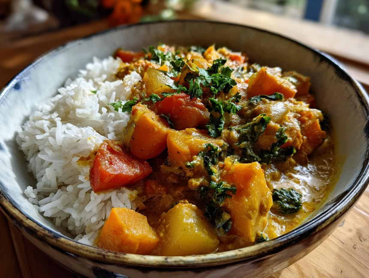 Veganes Kürbis-Curry: 7 Zutaten für unverschämt lecker