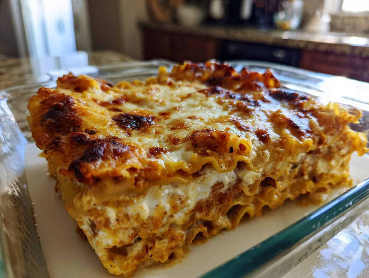 Vegane Kürbislasagne: Genial einfach & köstlich