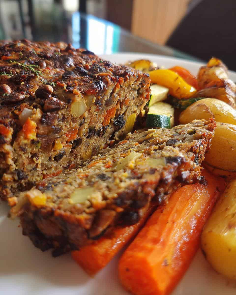 Vegetarischer Nussbraten & Ofengemüse - detail 1