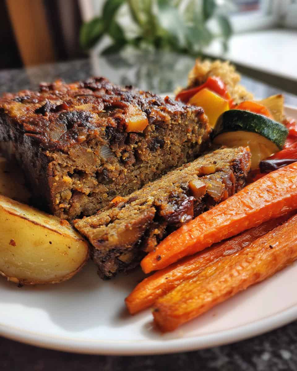 Vegetarischer Nussbraten & Ofengemüse - detail 2