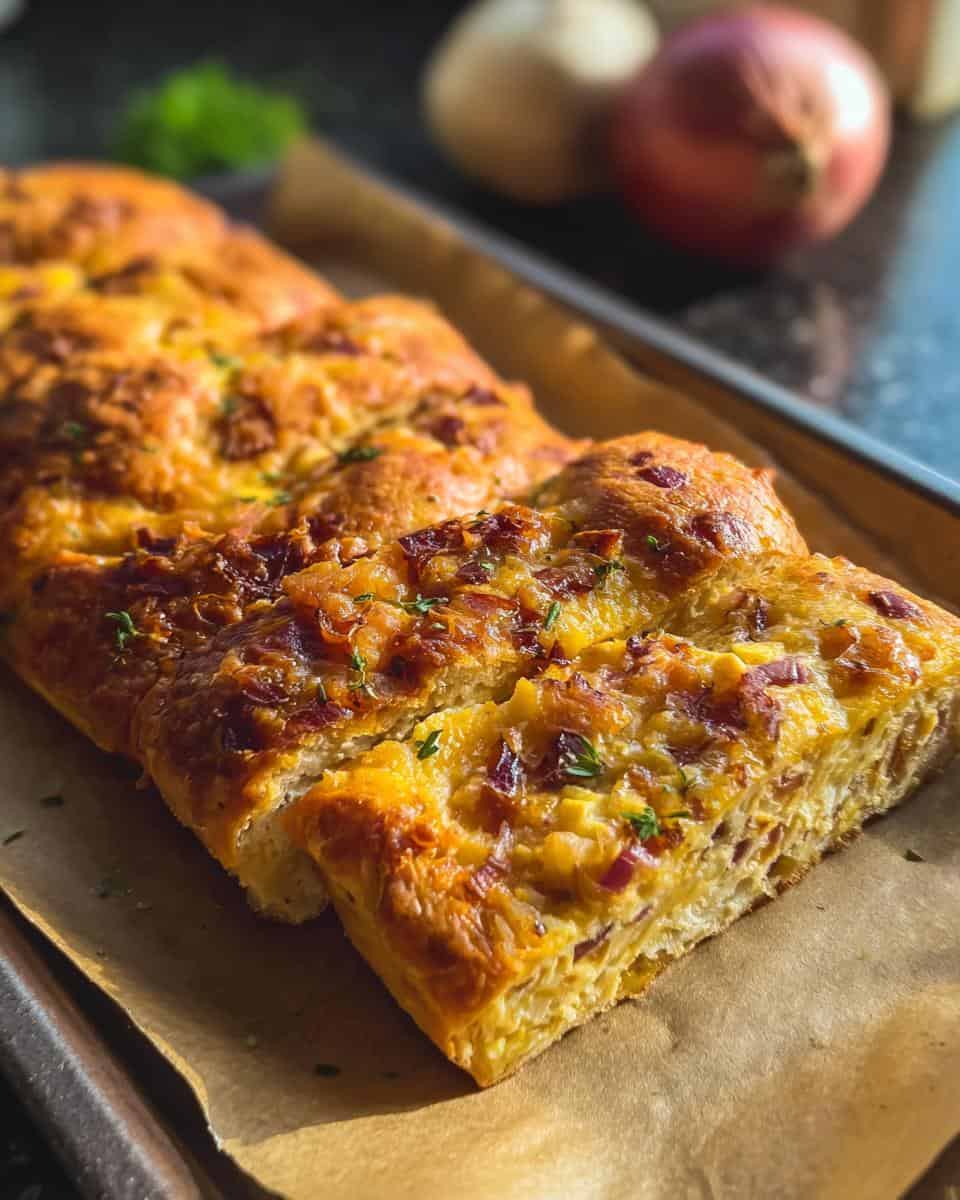 Zwiebelkuchen vom Blech - detail 1