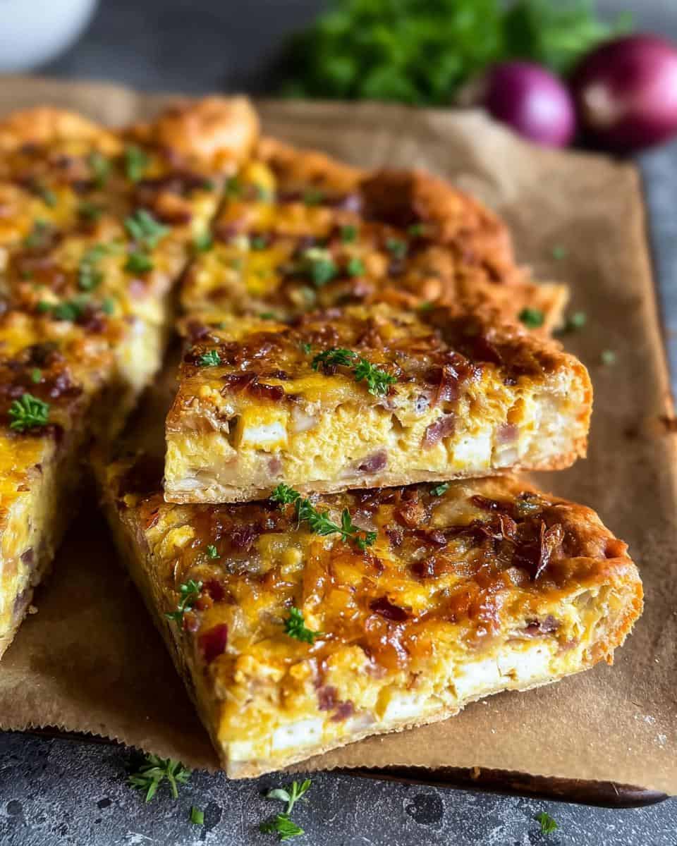 Zwiebelkuchen vom Blech - detail 2