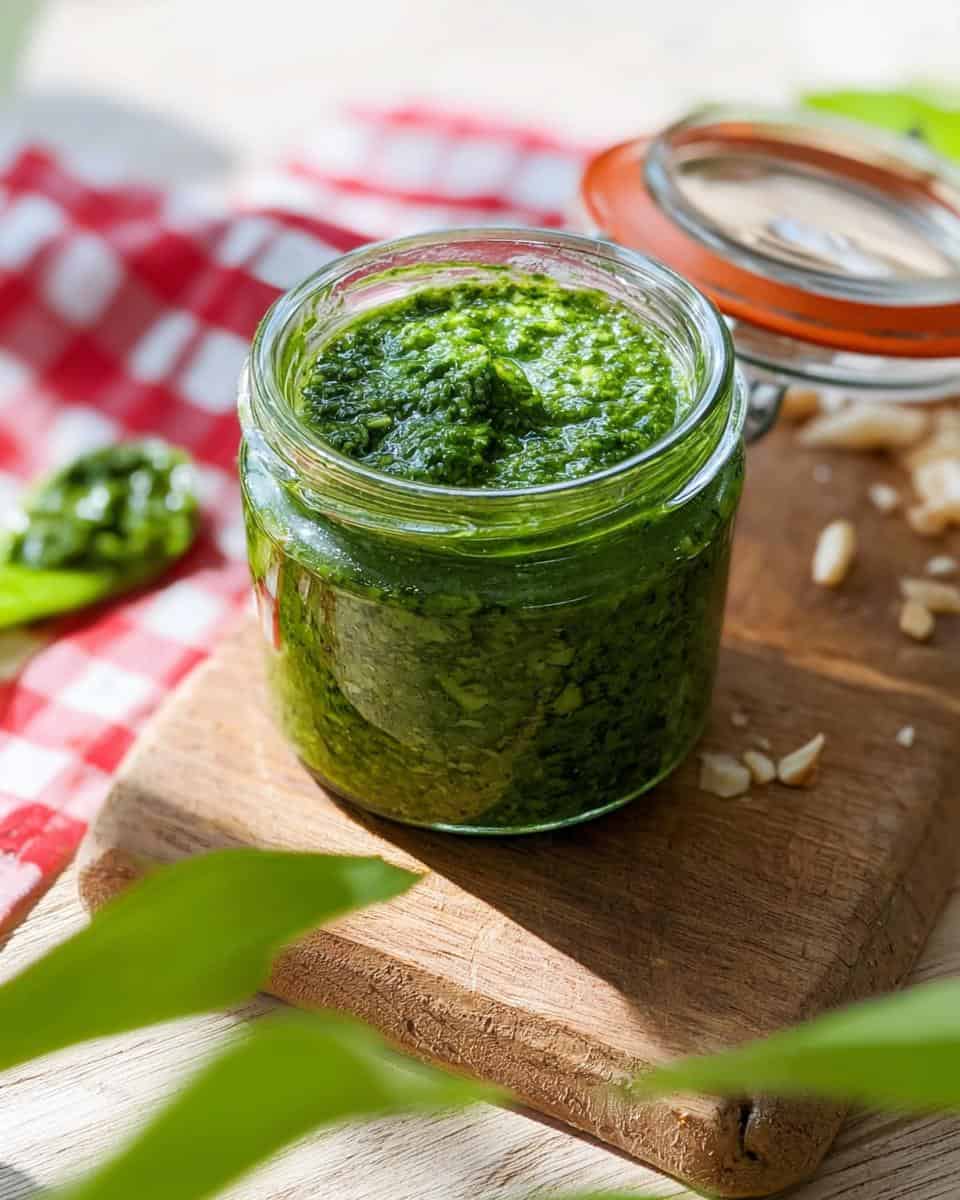 Bärlauch Pesto selber machen einfaches Rezept - detail 2