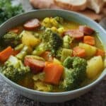 Brokkoli Eintopf mit Kartoffeln und Cabanossi