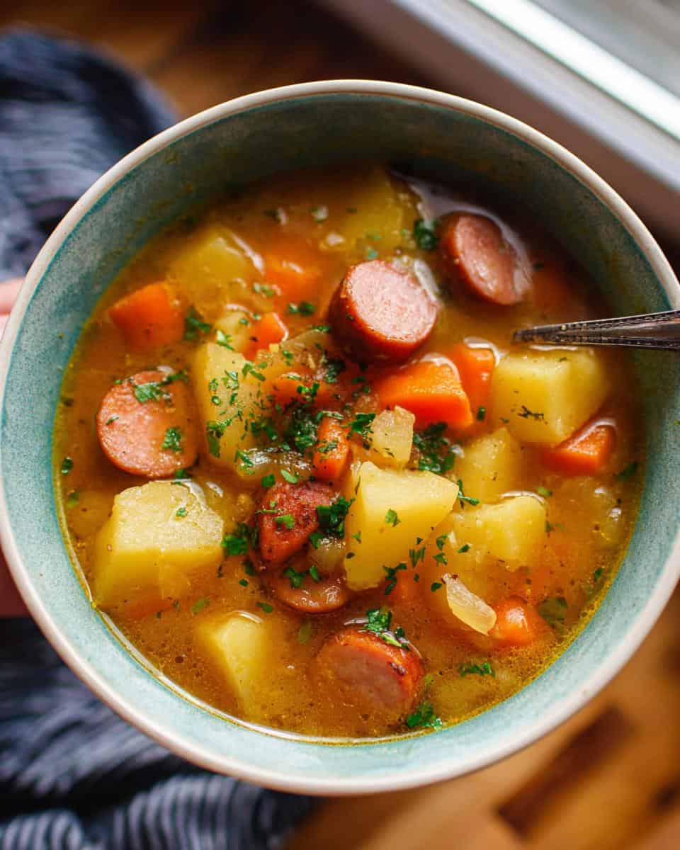 Deftiger Kartoffeltopf mit Würstchen einfach selber machen - detail 2