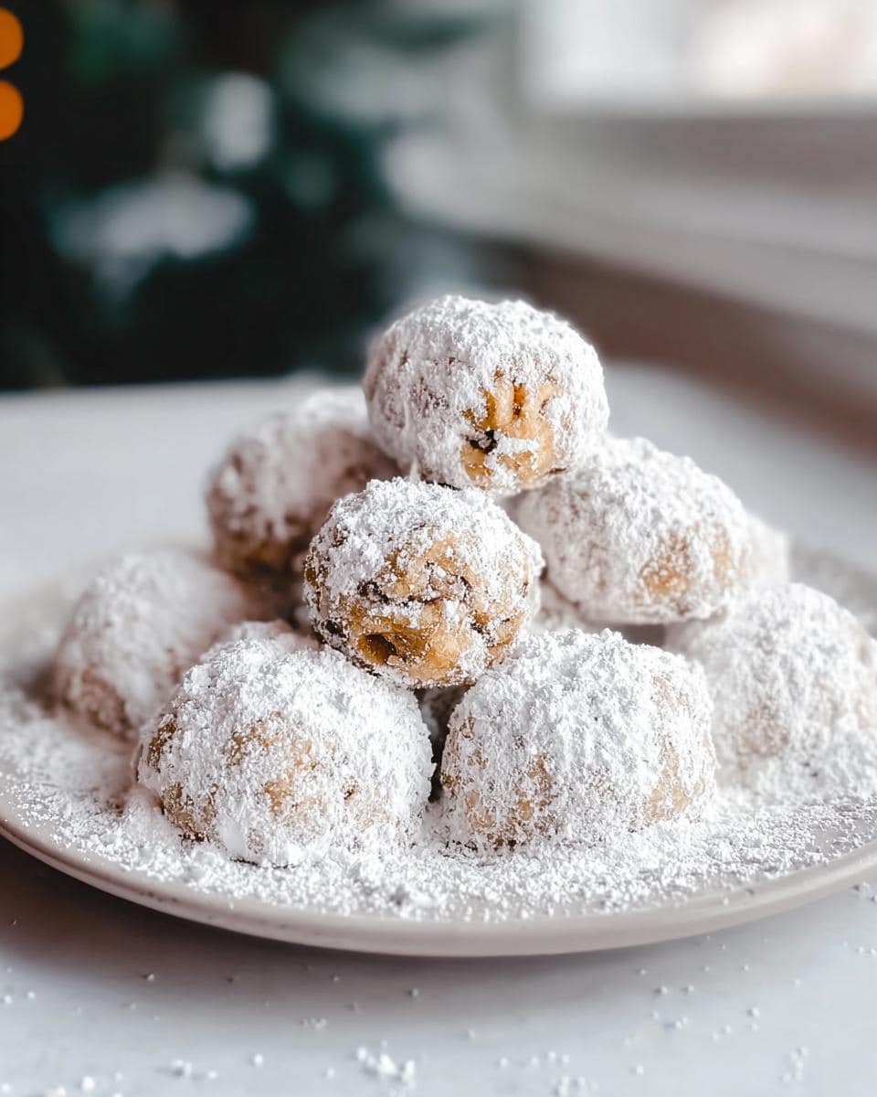 Einfache Walnuss Schneebälle selber machen - detail 1