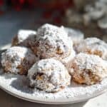 Einfache Walnuss Schneebälle selber machen