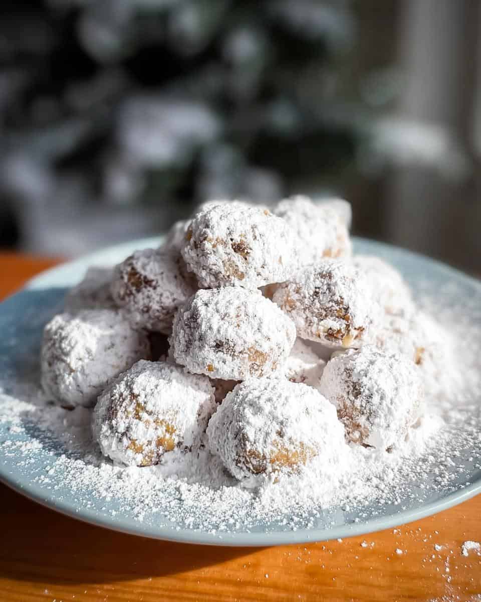 Einfache Walnuss Schneebälle selber machen - detail 3