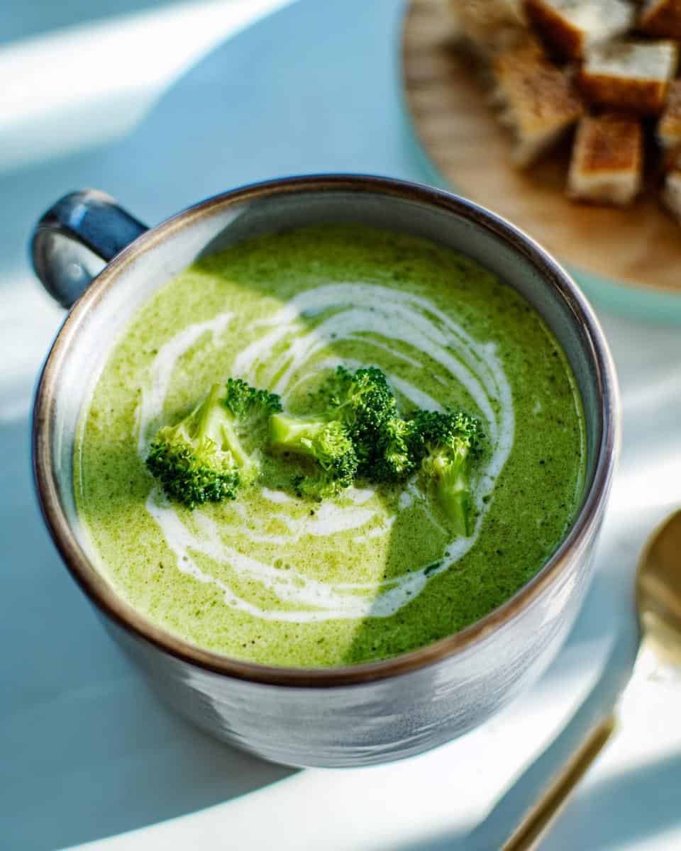 Einfache cremige Brokkolisuppe schnell gemacht - detail 1
