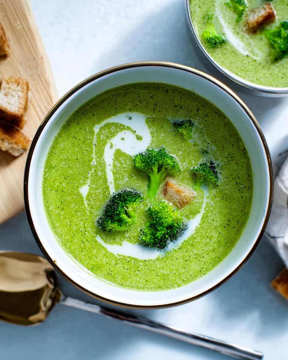 Einfache cremige Brokkolisuppe schnell gemacht - detail 2
