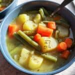 Einfacher Grüne-Bohnen-Eintopf mit Kartoffeln und Karotten