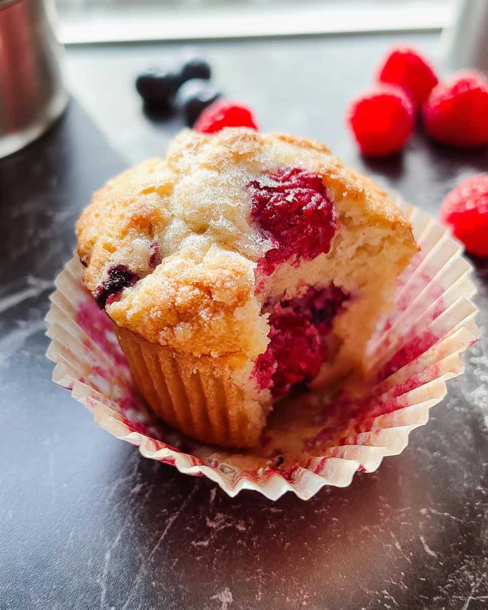Einfaches Muffins Grundrezept mit Beeren oder Schokostückchen - detail 2