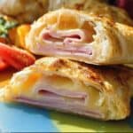 Gefüllte Käse Schinken Taschen selber machen