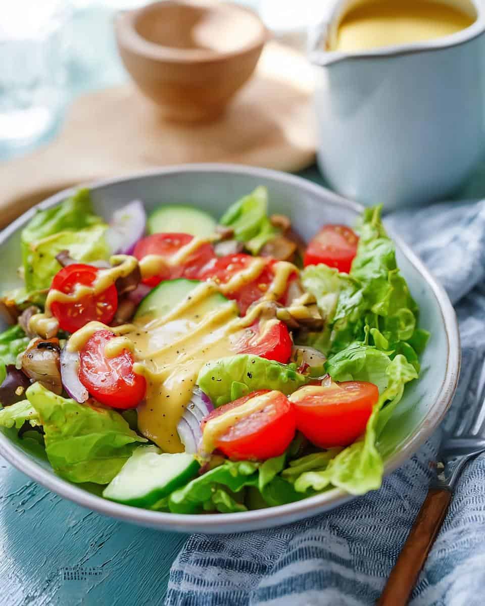 Honig Senf Dressing selber machen für Salat - detail 3