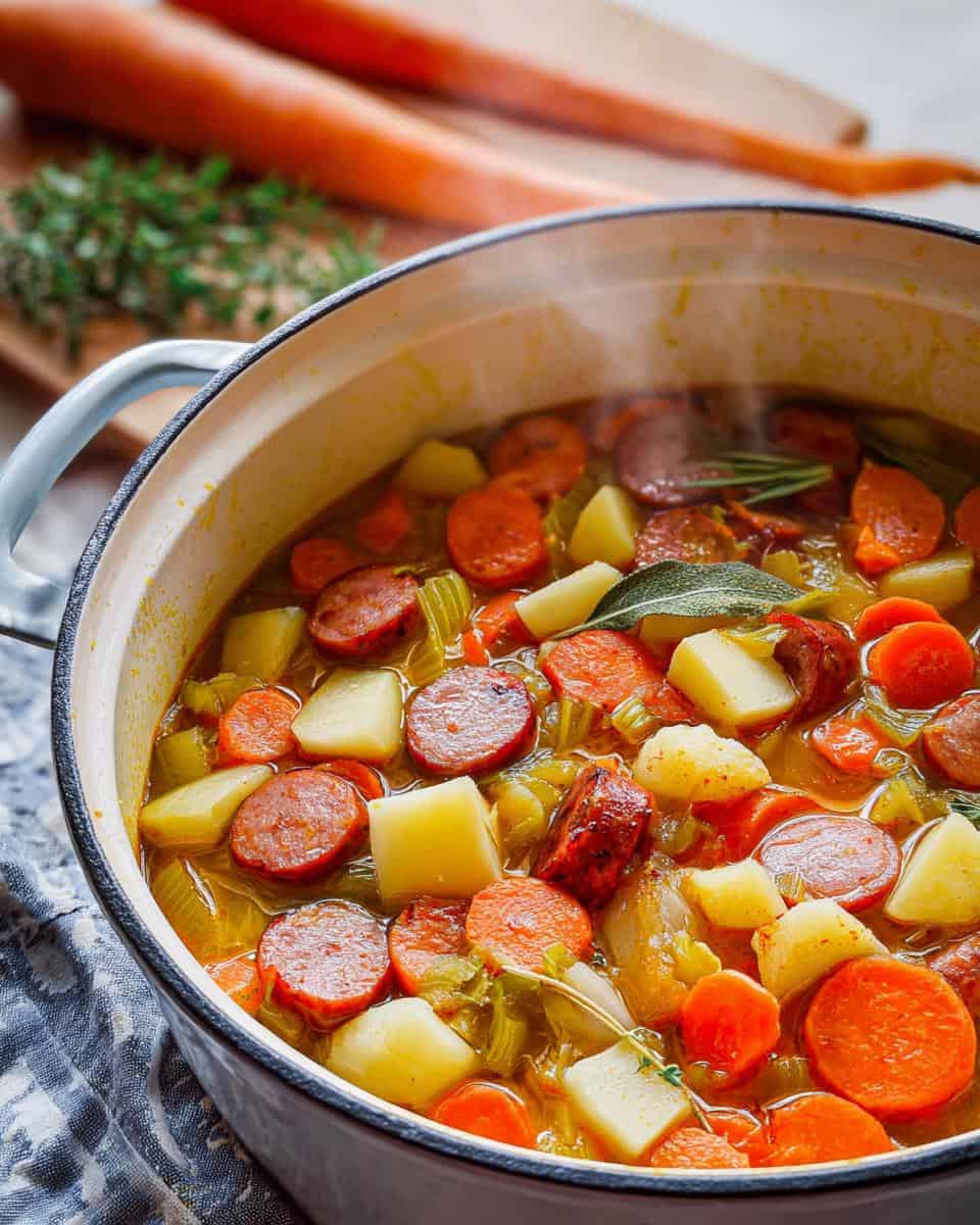 Klassischer Möhreneintopf mit Mettwurst - detail 2