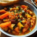 Marokkanischer Kichererbsen-Eintopf aus dem Ofen