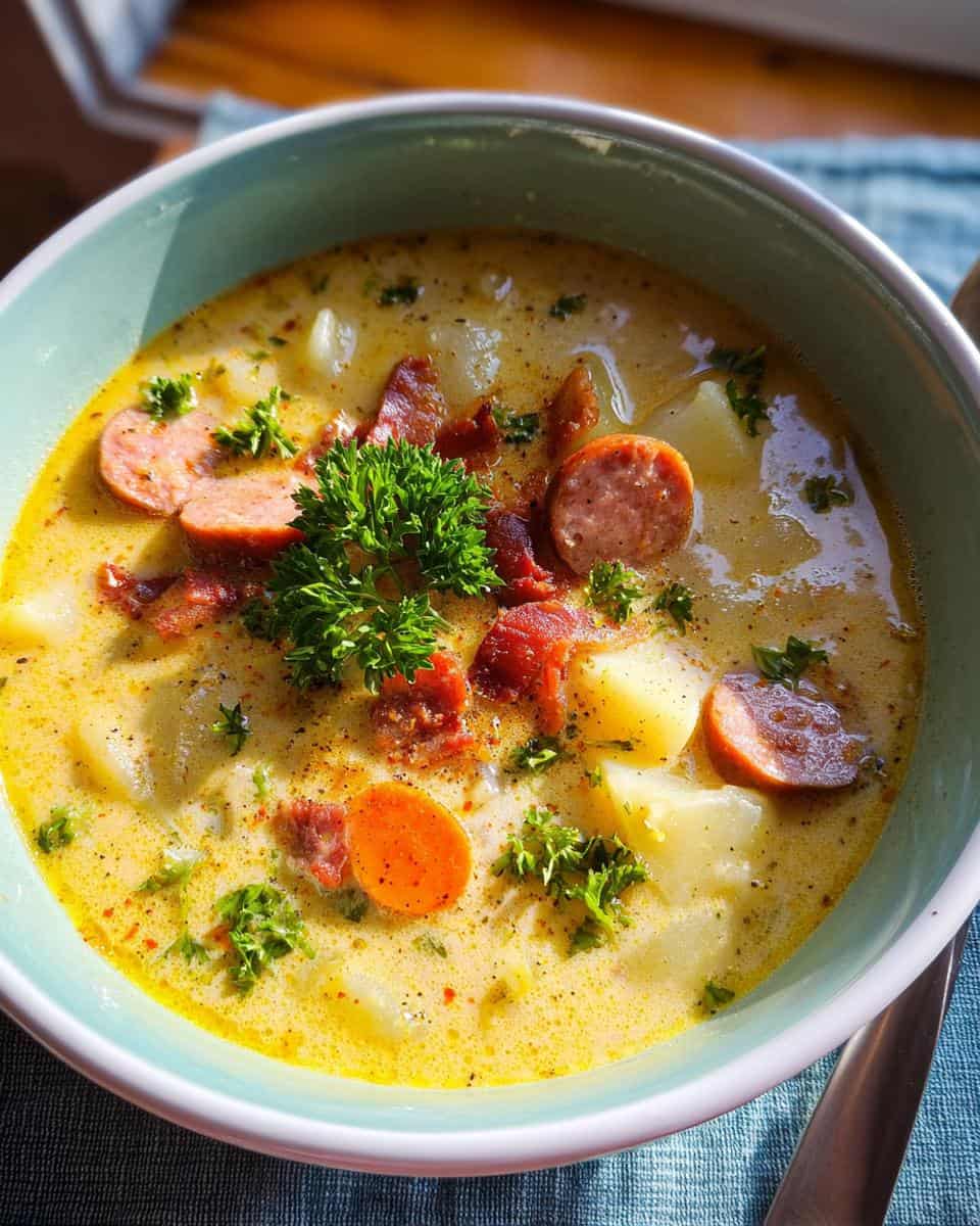 Omas Kartoffelsuppe mit Würstchen Rezept - detail 1