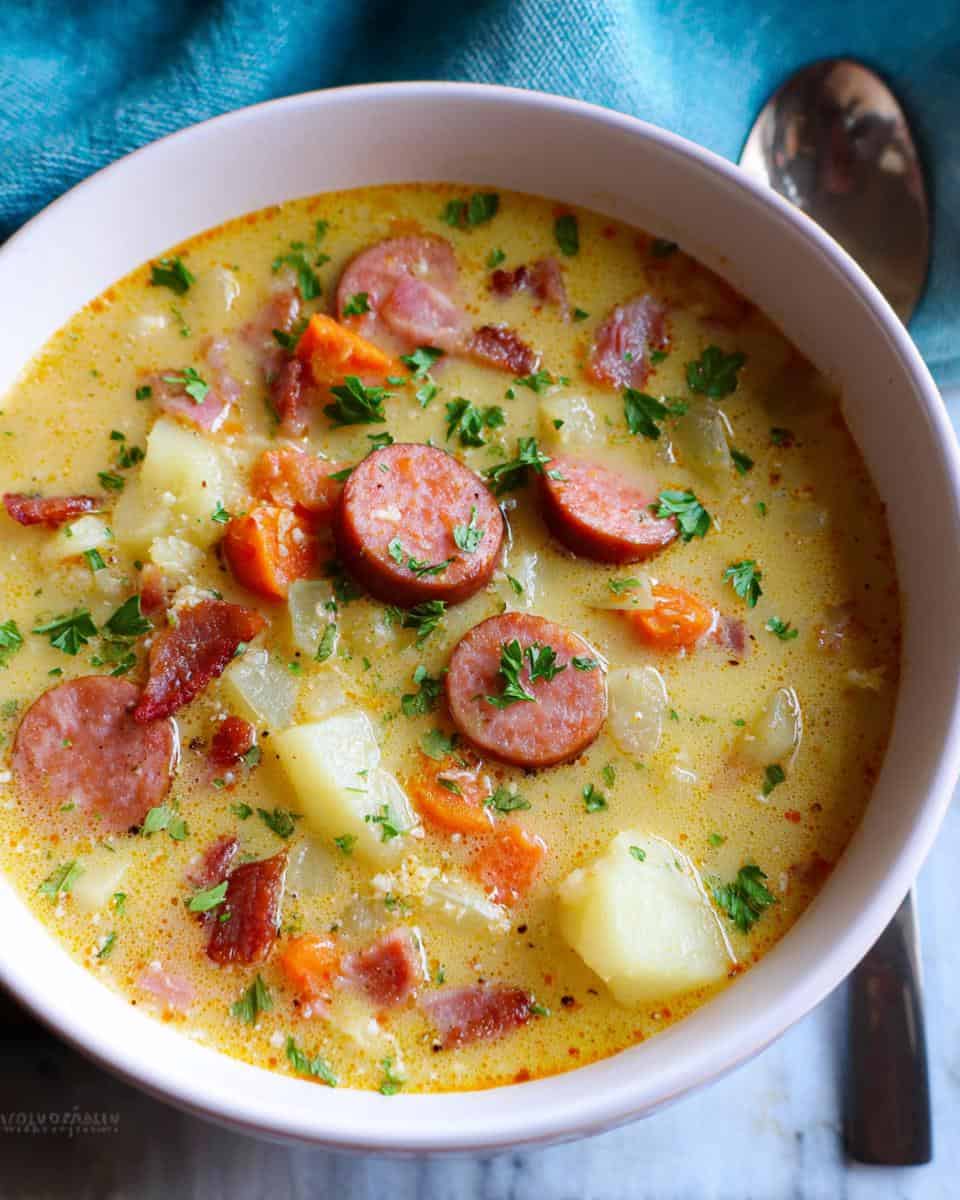 Omas Kartoffelsuppe mit Würstchen Rezept - detail 2